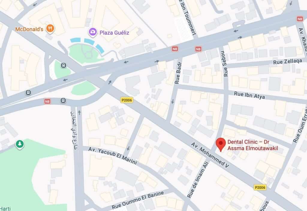 Plan d'accès Assma Dental Clinic Marrakech